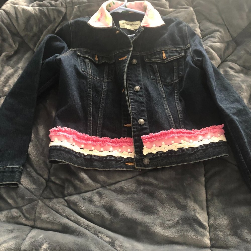 designer denim coat